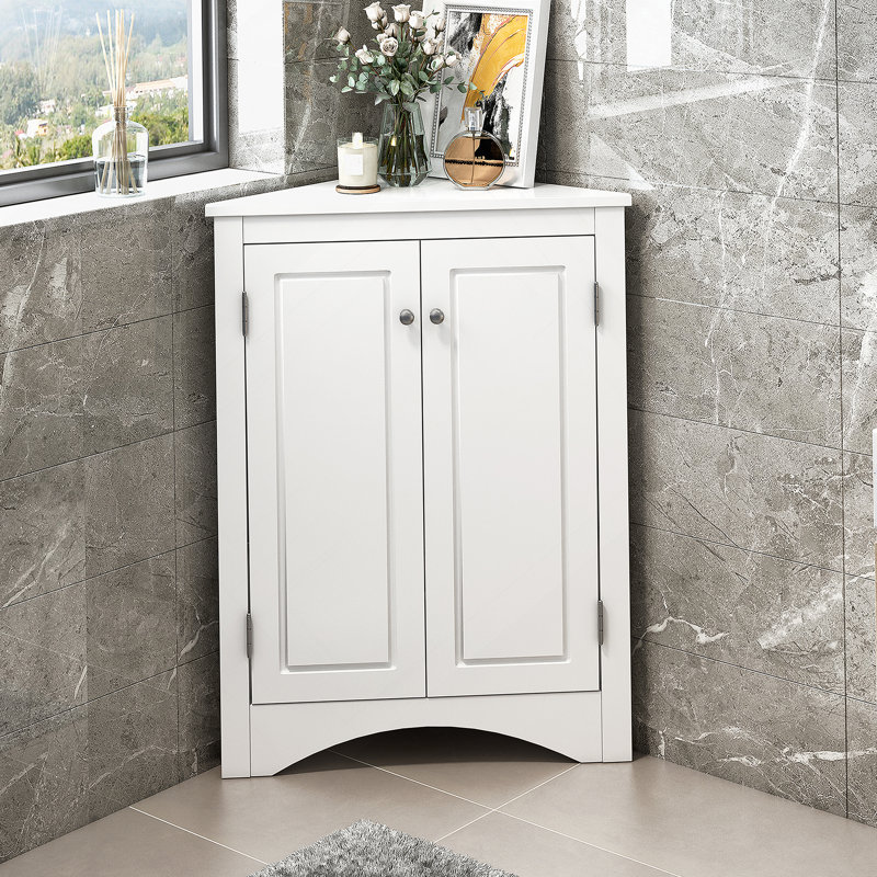 Armoire de rangement triangulaire, armoire de cuisine séparée, Gris