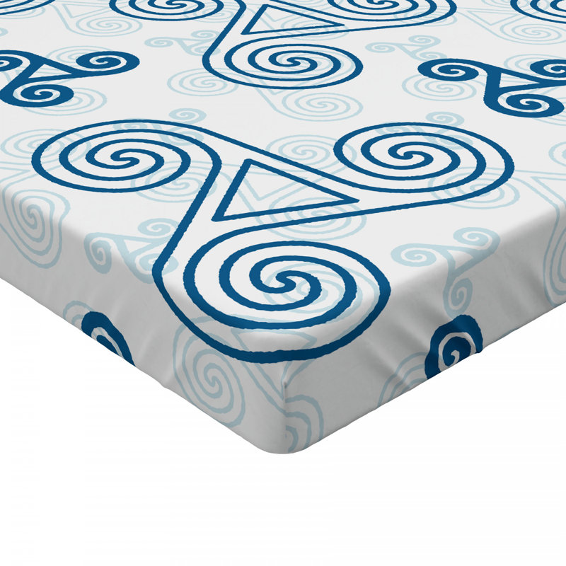 Microfiber Geometric Fitted Sheet, Twin XL Fitted Sheet