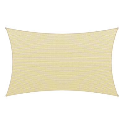 Amgo Rectangle Sun Shade Sail 200 GSM, 95% UV Blockage