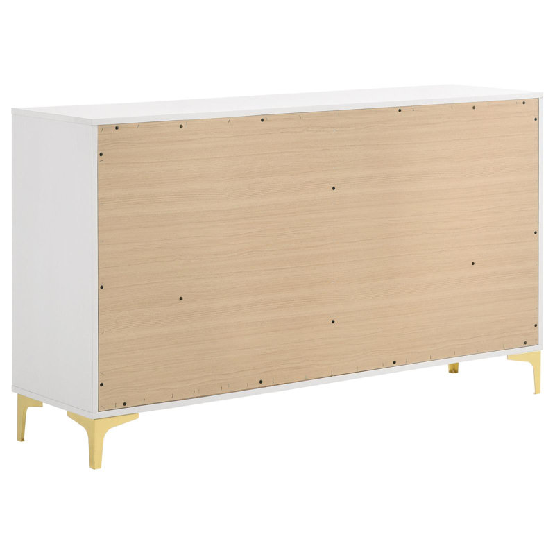 Paulk 5-piece Queen Bedroom Set White, White, Queen, 5 Pcs: Dresser; Mirror; Bed; Nightstand; Chest