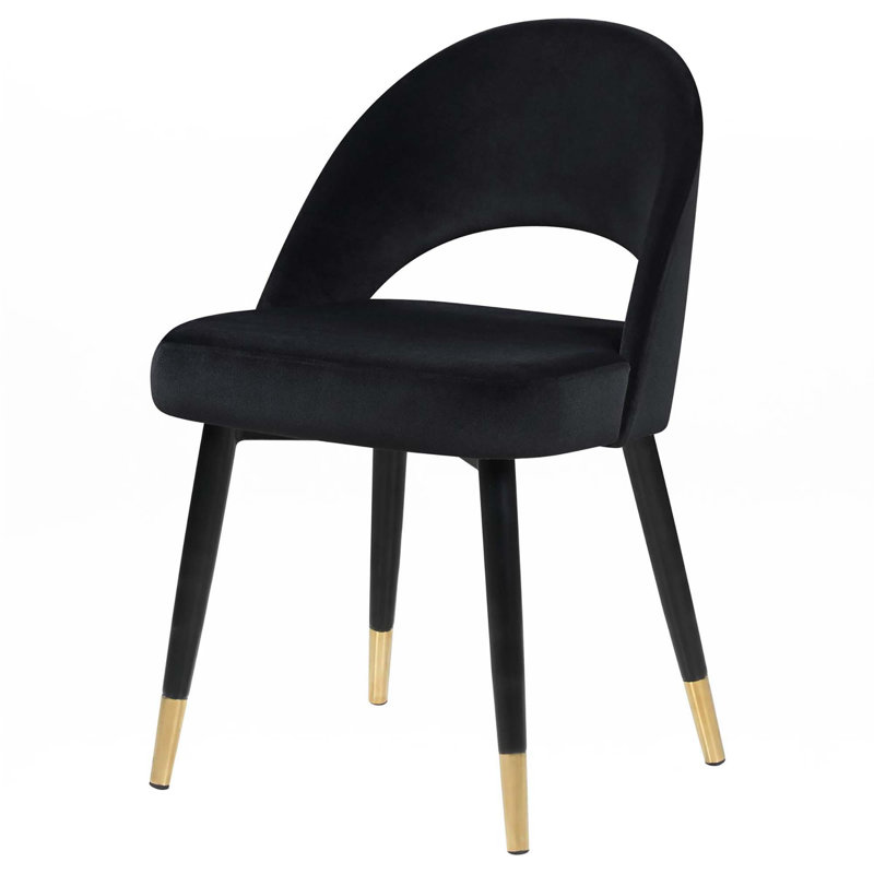 Chaises d'appoint (ensemble de 2), Noir, noir, noir, noir