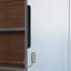 Lit escamotable avec armoire de rangement, tablettes ouvertes et port USB, grand canapé à l'avant, panneau imprimé paysage de montagne, lit mural peu encombrant pour chambre à coucher, chambre d'amis et appartement-1426166067