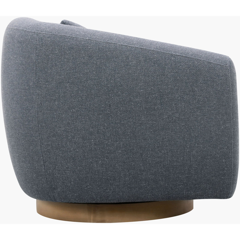 Becki Owens x Surya Loma Swivel Chair, Blue