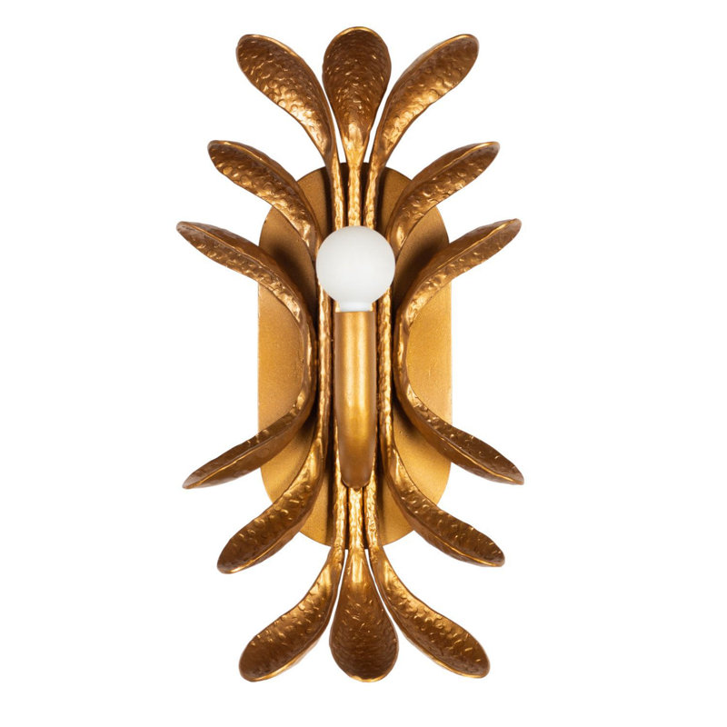 Botanica 1 LT Warm Gold Wall Sconce Kalco