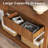 COCO DESIGN 47.2'' Console Table With 2 Drawers, Wood Sofa Table For Entryway Hallway Living Room, Brown-45938227