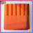 Orange Vertical Stripes Bedding Stripes Bedspread Abstract-123584043