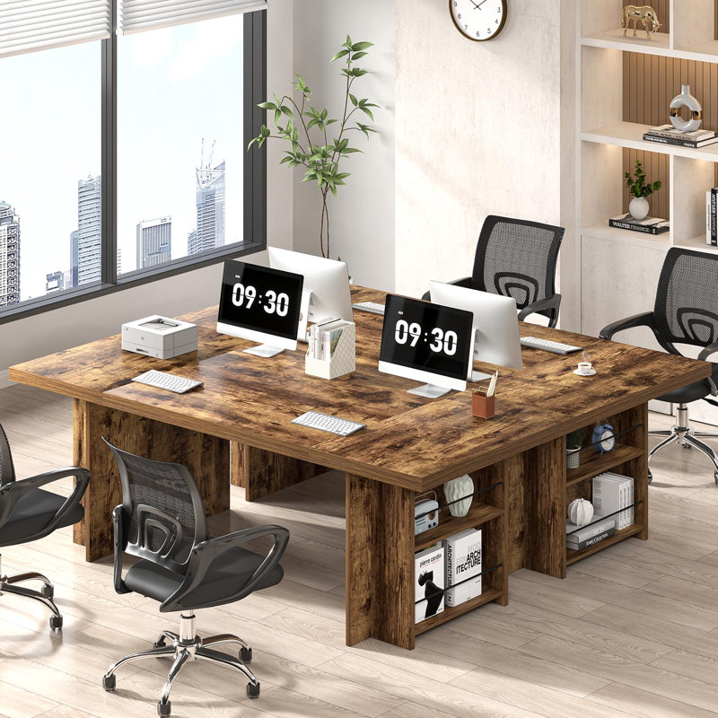 Hulste 70" Executive Desk, Brown, Brown