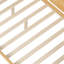 Lit de jour double en bois avec lit gigogne, bureau d'étude et rangement multicouche pour économiser de l'espace dans la chambre à coucher Cadre fonctionnel, lit gigogne, productivité de bureau