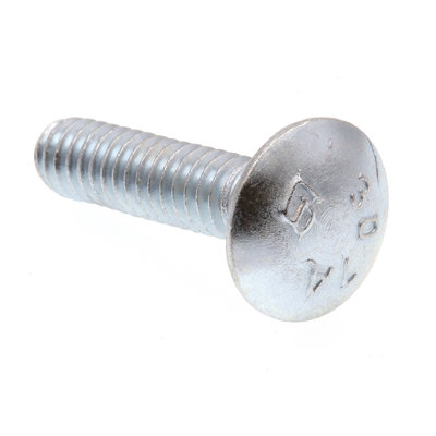 Boulons de chariot, acier galvanisé A307 de catégorie A de 1/4 po à 20 po x 1 po (paquet de 100)