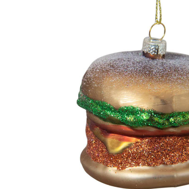 Ornement de Noël en verre 2,5 po