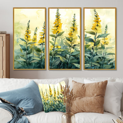 Herbs In The Sunlight Of Summer IV - Herbs Set Of 3 Wall Art