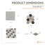 Source™ Dark Blend 12" x 12" Porcelain Grid Mosaic Tile-833889993