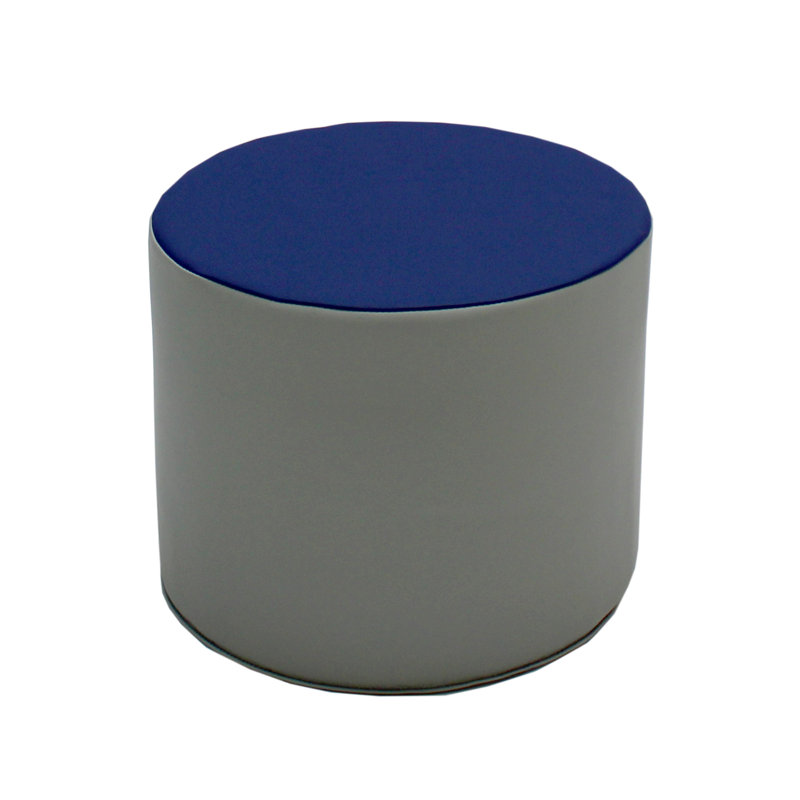 SoftScape 15" Circle/Cylinder Accent Ottomans, Gray