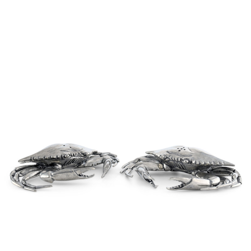 Ensemble salière et poivrière Sea and Shore Crabs Pewter Crabs