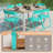 Patio Mint Green Plastic Folding Chair(Set Of 6)-1560865138