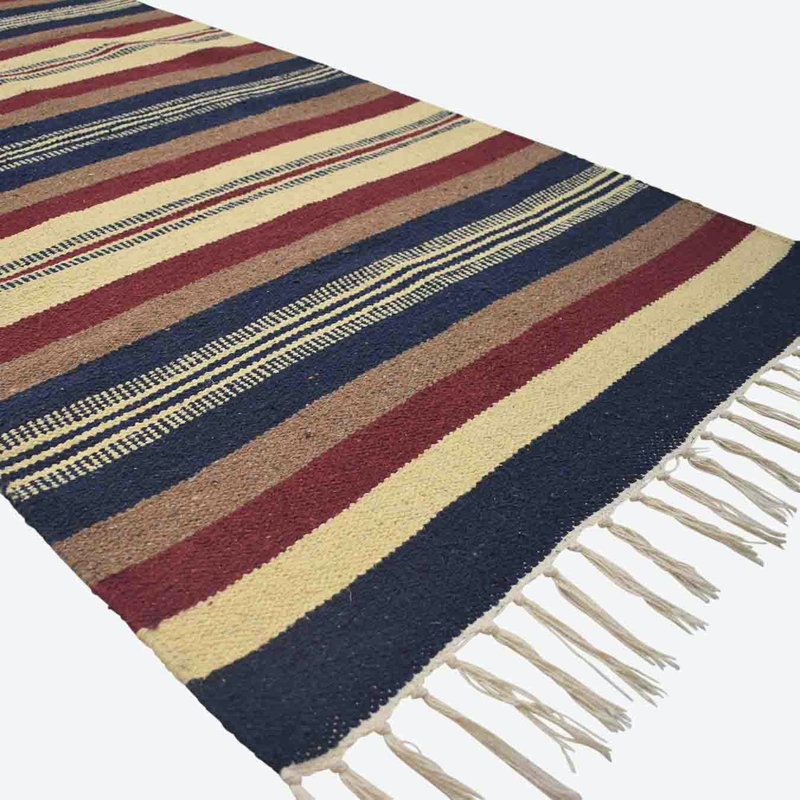 Cresson Striped Hand Woven Area Rug, Rectangle 180 x 245cm