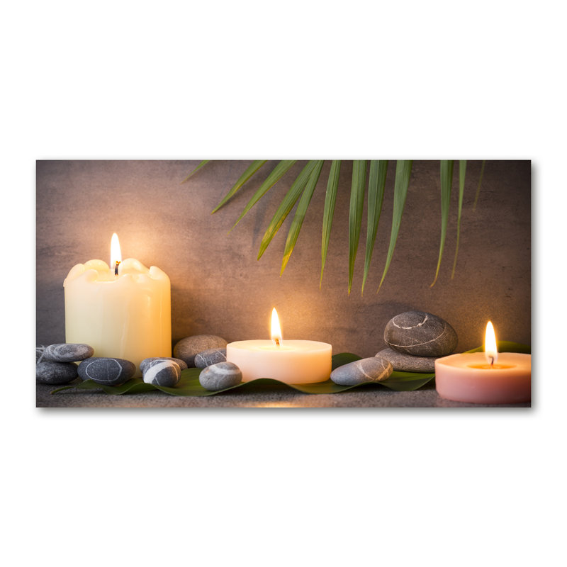 Burning Candles - Wrapped Canvas Print