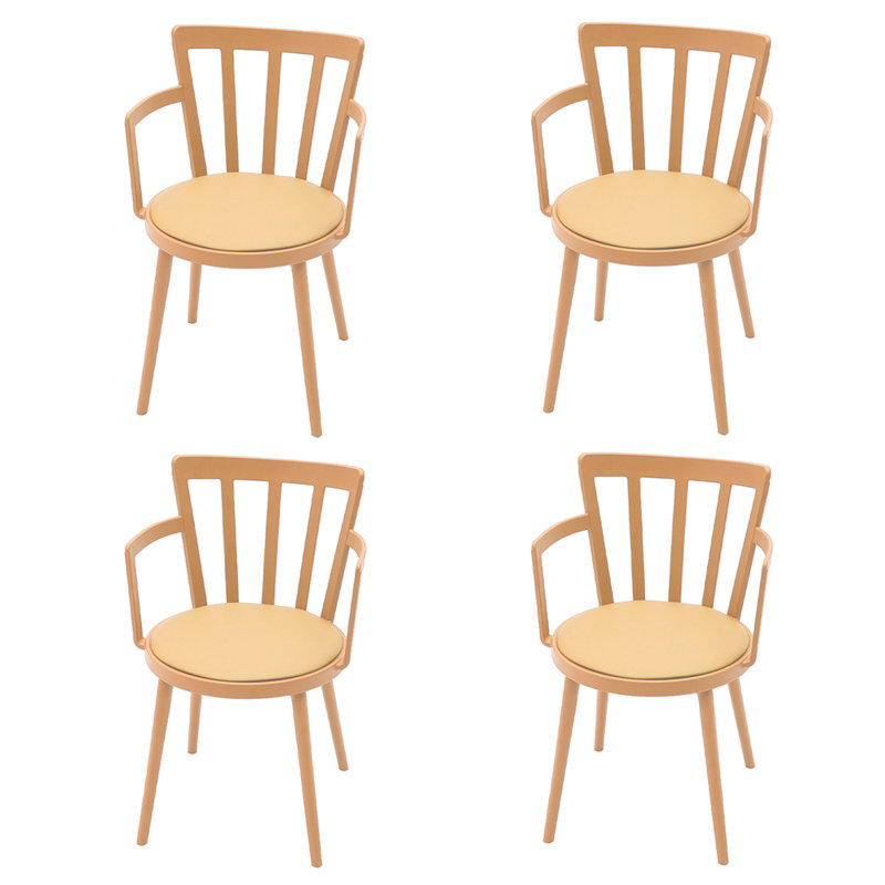 Bavaria 40cm H Armchairs Upholstered Dining Chairs, Orange