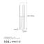 Lampe sur pied de style scandinave, noir et cuivre, 25 x 25 x 51,2 pouces | Corps en métal, 40 W maximum, douille E27, câble à double isolation de 13,8 pi | Interrupteur marche / arrêt, indice de protection IP20, conception élégante pour décoration intérieure moderne-664865036