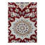 Red Fine Hand Knotted Persian Silk & wool Nain 2'9"X 6'6"