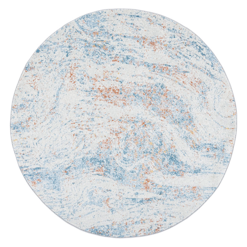 Performance Abstract Rug, Round 6'7"