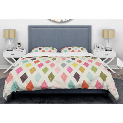 Modern & Contemporary Twill Geometric Shapes Duvet Cover