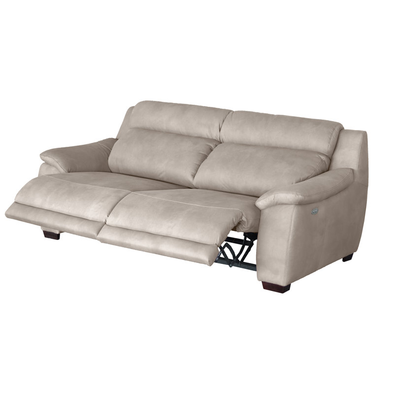 Nedia 2 Seater Power Reclining Upholstered Sofa, Ivory