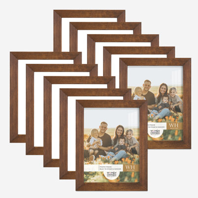 Ensemble de 10 cadres muraux en bois 10 pièces