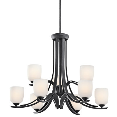 Lustre classique/traditionnel 9 lumières ombrée Capitol