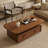 Medieval-style rectangular storage coffee table-1953868139