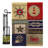 Kisner Double Sided 18.5'' H x 13'' W Burlap Flag Set