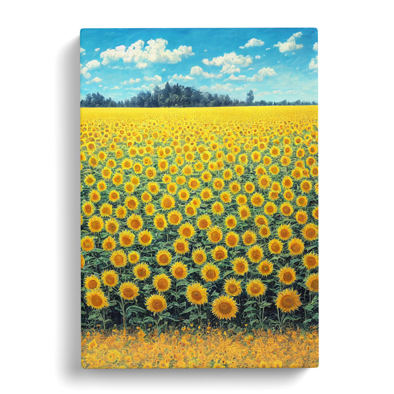 McVeytown Sunflower Field - Wrapped Canvas, 76cm H x 50cm W x 3cm D