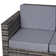 130cm Wide Outdoor Rectangle Loveseat with Cushions