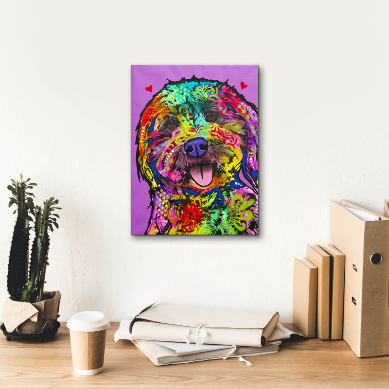 'Static' by Dean Russo Canvas Wall Art, 16" H x 12" W x 0.75" D