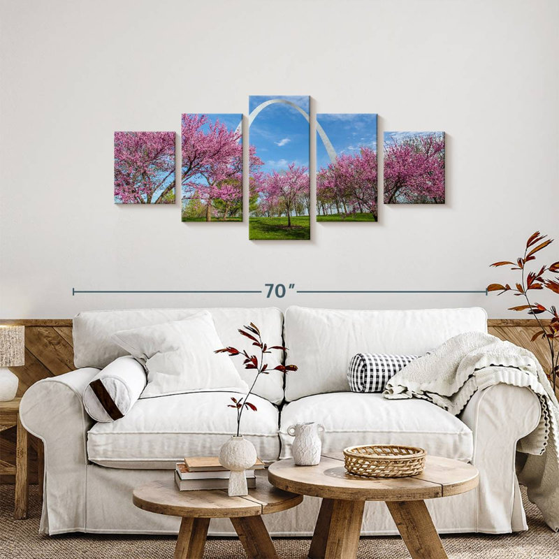 Fleurs de cerisier Gateway, H 24 po x l 55 po