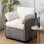 Canapé simple surdimensionné en chenille 50 * 43 ", fauteuil d'appoint large et profond, fauteuil confortable rembourré moderne, canapé-lit avec coussins pour salon et appartement