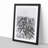 Mountain Range in Afghanistan in Abstract - Picture Frame Drawing Print-55726709-55726710