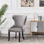 Caesar Velvet Dining Chair - Ergonomic Upholstered Curved Back with Solid Wooden Legs - Modern Side Chair for Living Room Dining Room-217005296-142048764