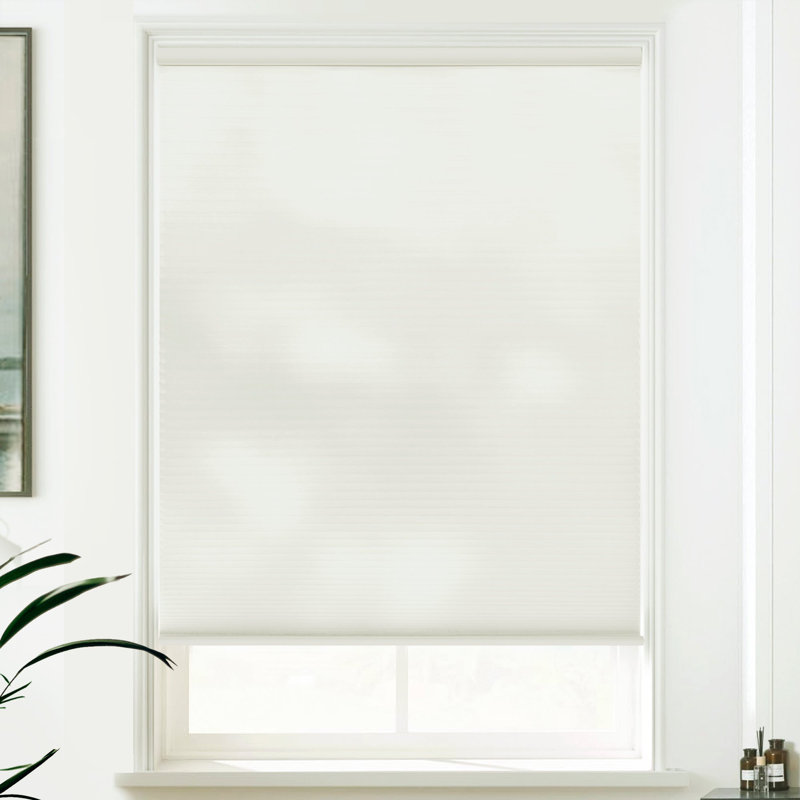  Store alvéolaire occultant, L 50 po x L 48 po, Blanc chaud
