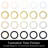 12 Inch White LED Flush Mount Ceiling Light, Multi-Purpose Light Fixture, 5 CCT Adjustable Color Temperature, Dimmable 1200 Lumen