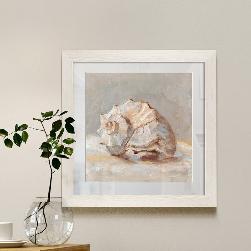 Impression de peinture encadrée sur papier Impressionist, Cadre blanc, H 27,5 po x l 27,5 po x P 1,5 po