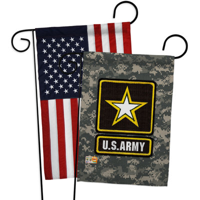 Double Sided 18.5'' H x 13'' W Polyester Independence Day Garden Flag