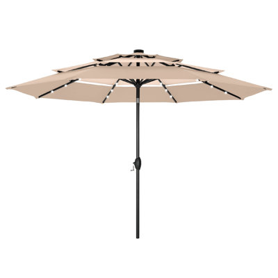 120'' Lighted Umbrella With Crank