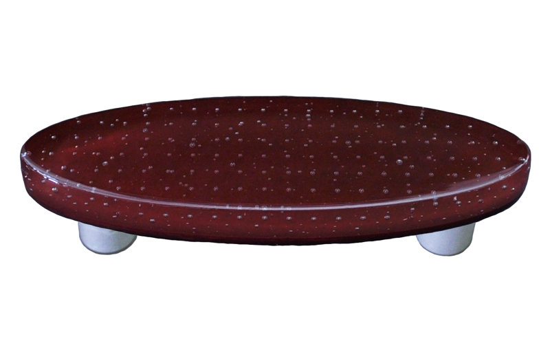 Poignée barre 3 po Bubbles, Noir, Rouge riche
