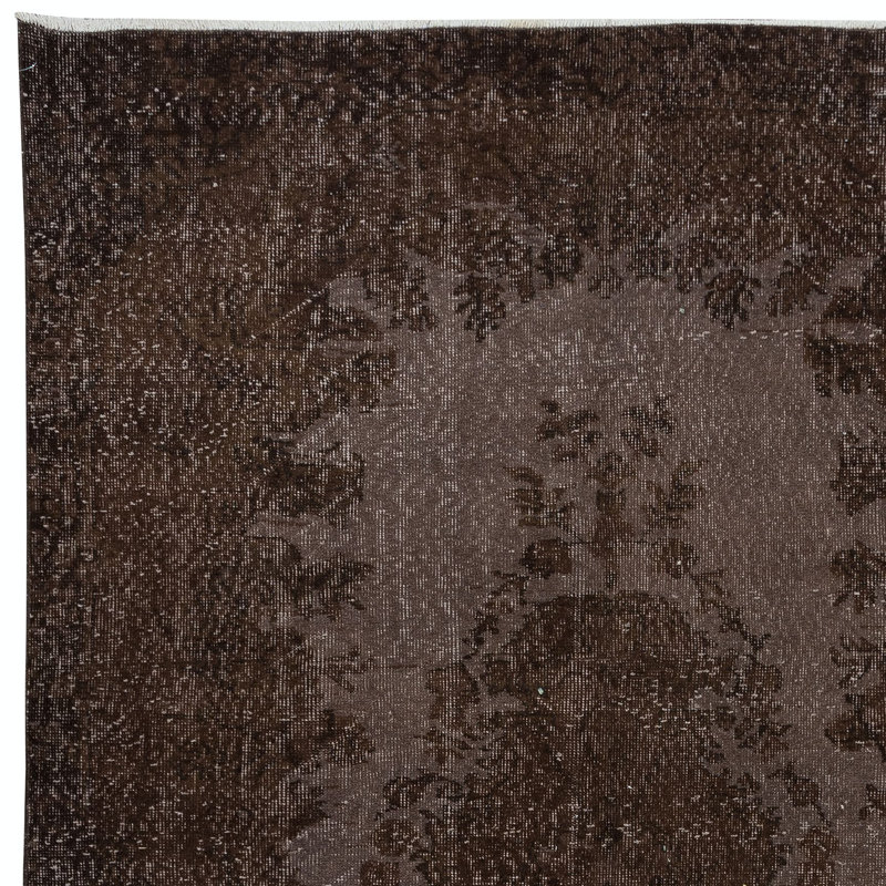 Tapis turc moderne fait à la main 5,7 x 9 pi avec motif en médaillon