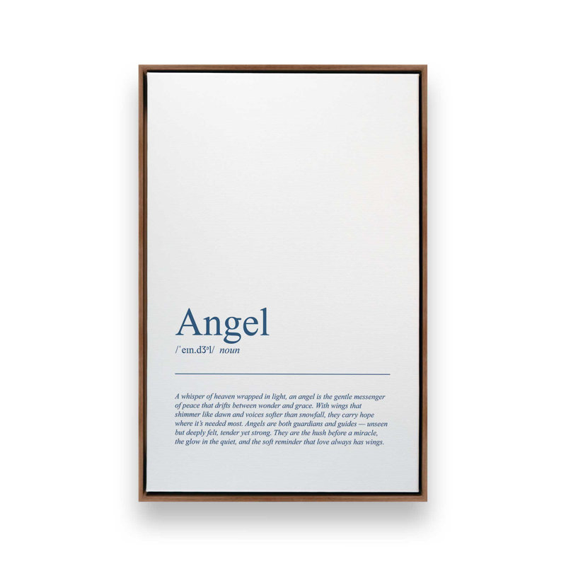 Reproduction d'art sur toile The Grace of Angels, H 36,75 po x l 24,75 po, Noyer