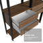  Étagère de rangement pour garage avec 4 tiroirs et tablettes ouvertes-549844809