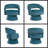 Luxury Modern Swivel Accent Chair in Deep Teal Velvet - Solid Wood Frame & 360-Degree Rotation-1862127701