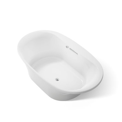 Baignoire encastrée ovale 71-1 / 2 po X 41-1 / 2 po