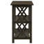 Console Deep Merlot avec 2 tablettes